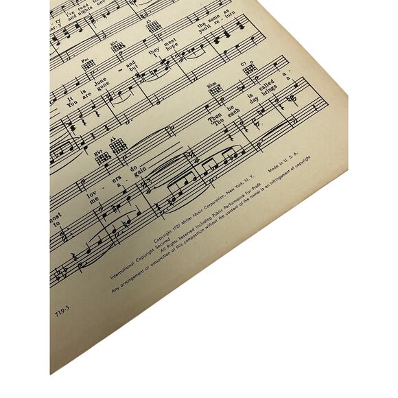 Diane Sheet Music 1927 Seventh Heaven Erno Rapee Lew Pollack - Picture 4 of 5